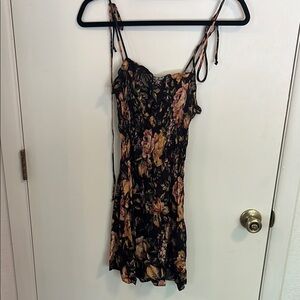 Olivaceous Floral Print Dress